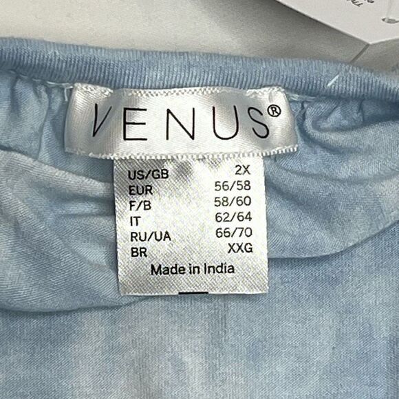 Venus NWT tie dyed tassle tie romper size 2X - Picture 8 of 11